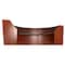 Linea Italia Curved Reception Desk with Counter, 3 Units, 143 inW x 71 inD, Cherry ZUC297 - alternate 3